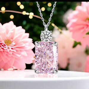 ✨NEW✨ SS Pink Broken Ice Necklace - Pink/White